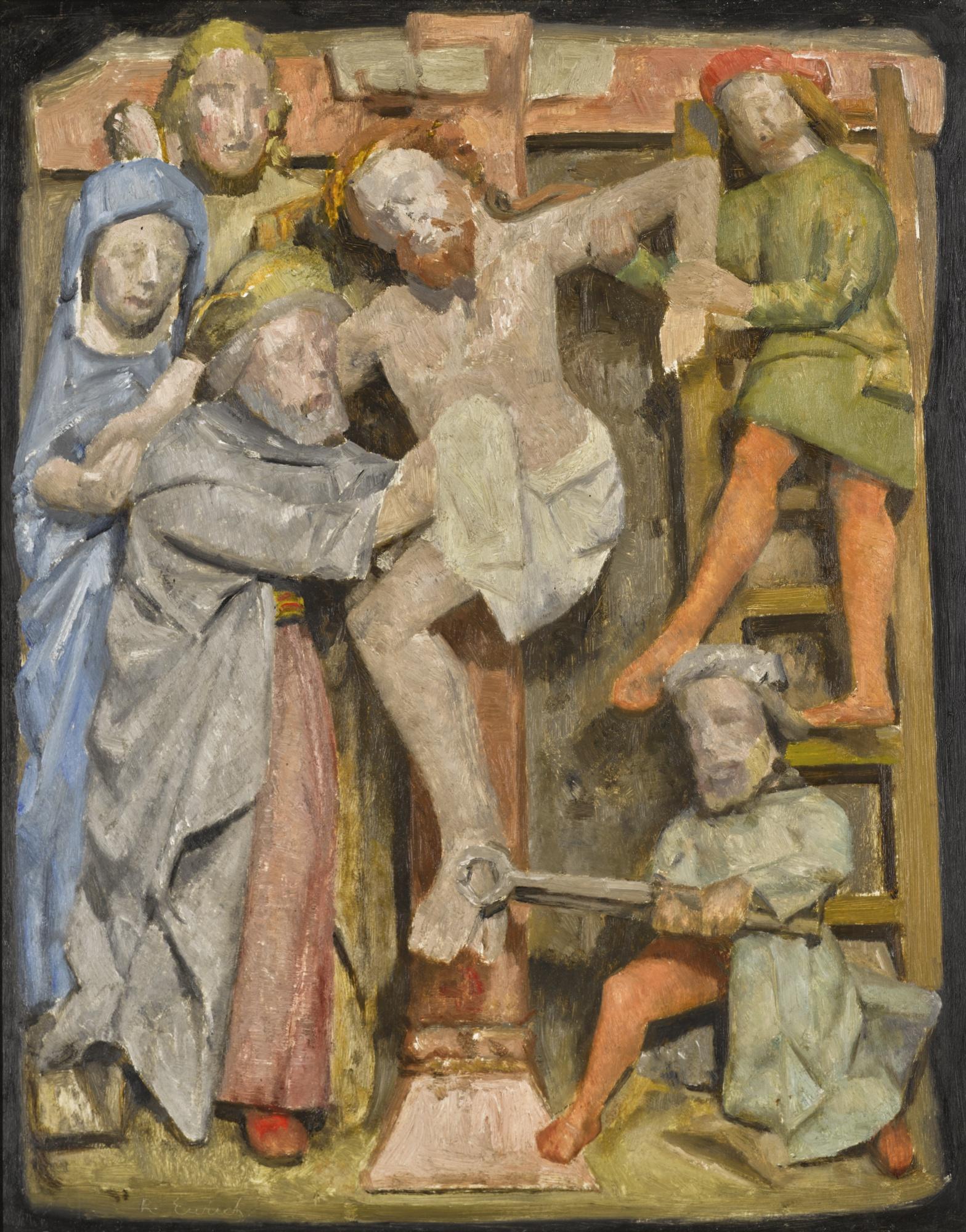 Richard Eurich, R.A. - Deposition - Study Of An Alabaster Carving