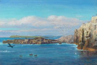 Richard Eurich R.A. - Farne Island, off Northumberland