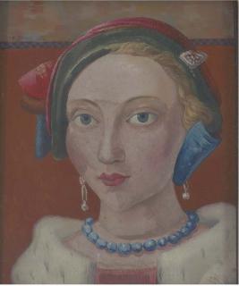 Richard Eurich, R.A. - Head of a Girl