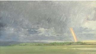Richard Eurich, R.A. - New Forest, Passing Shower