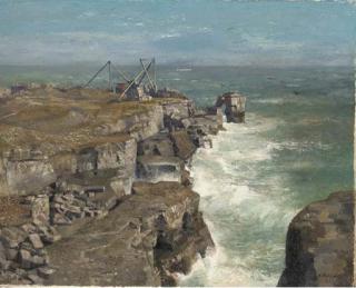 Richard Eurich, R.A. - Portland Bill Pulpit Rock, Dorset