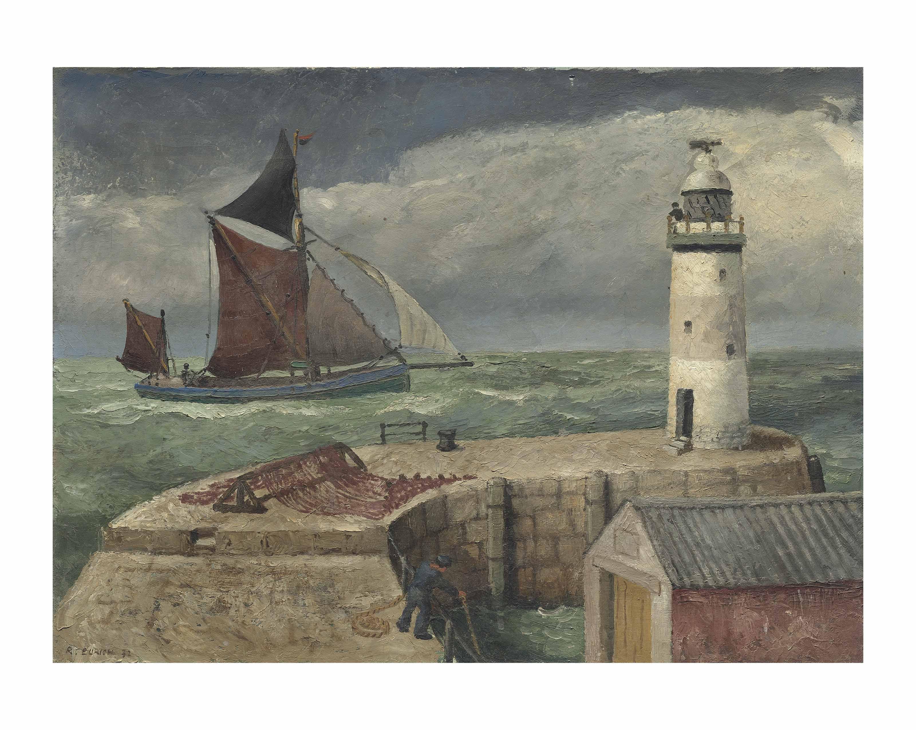 Richard Eurich, R.A. - The Fishing Trawler