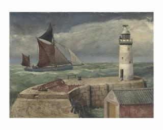Richard Eurich, R.A. - The Fishing Trawler