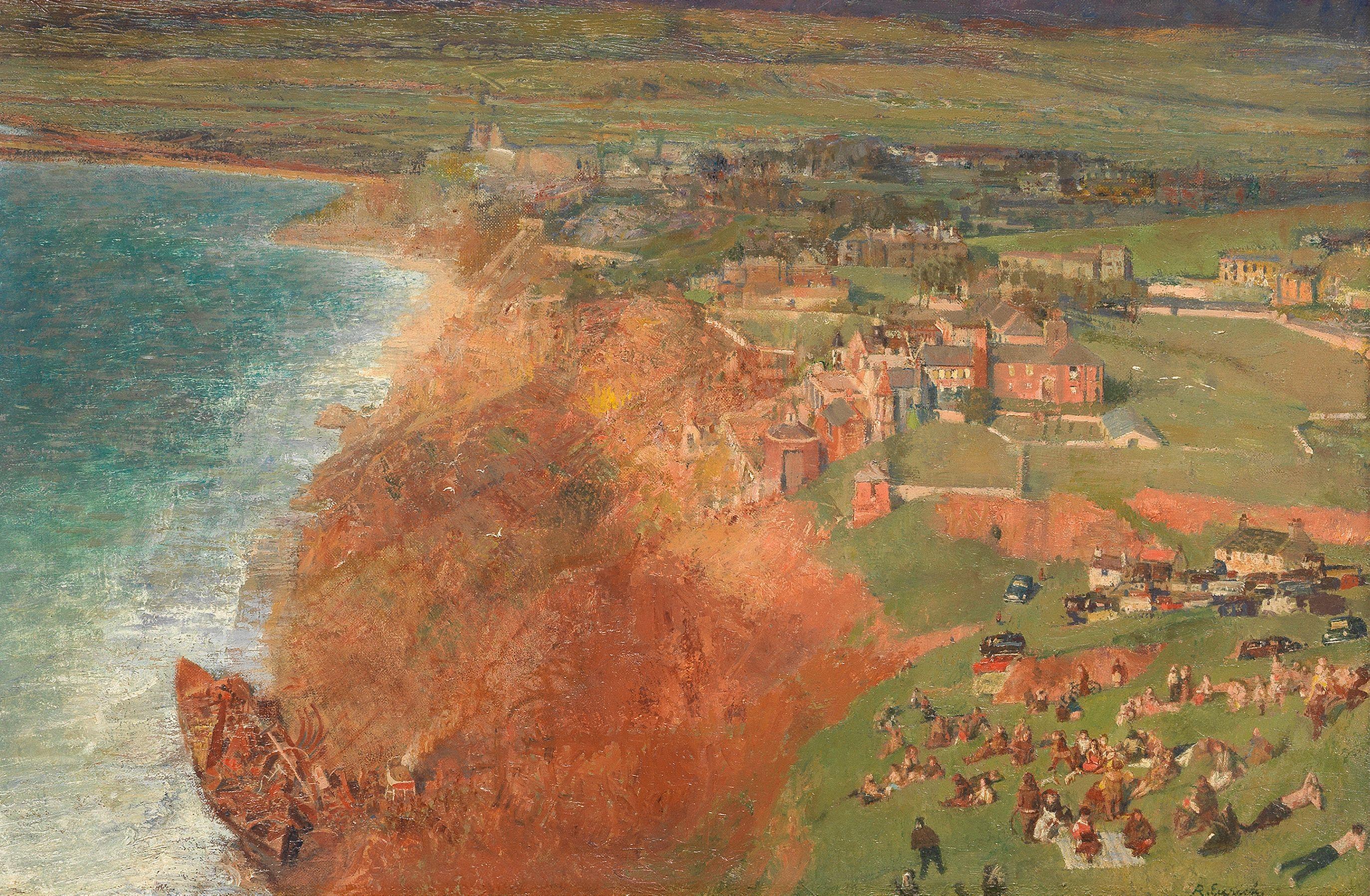 Richard Eurich R.A. - Wreck and Landslip, Yorkshire Coast