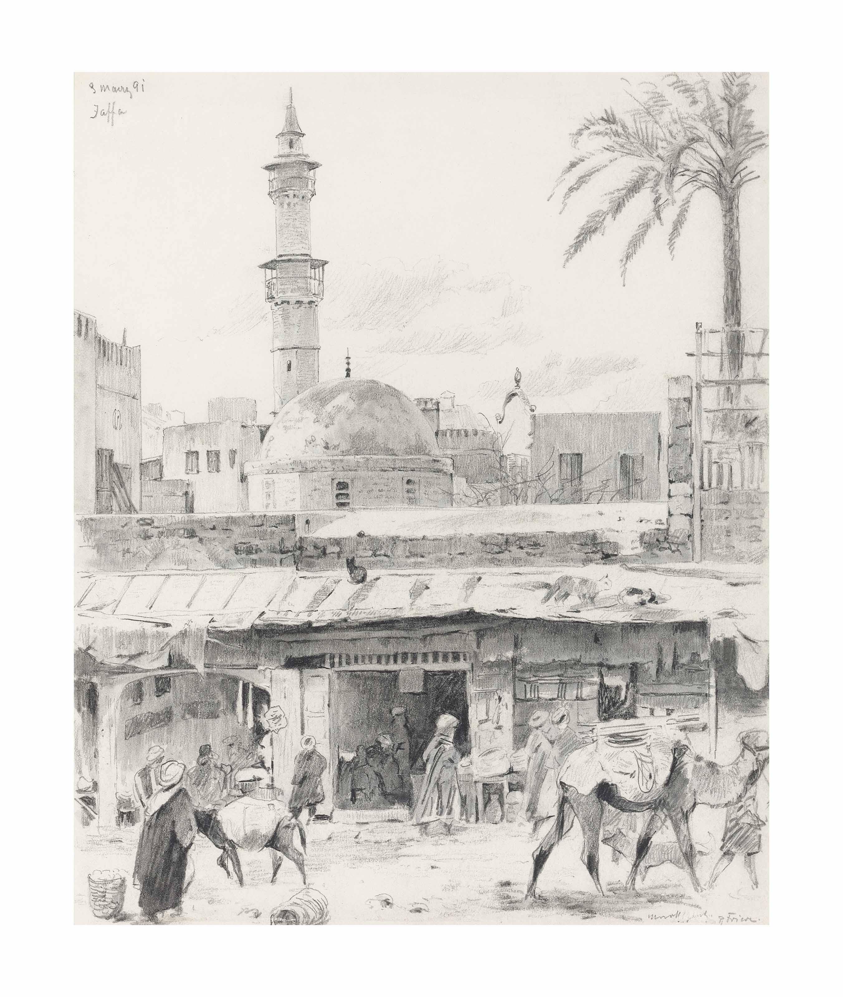 Richard Friese - A Market in Jaffa