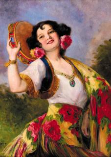 Richard Geiger - The tambourine girl