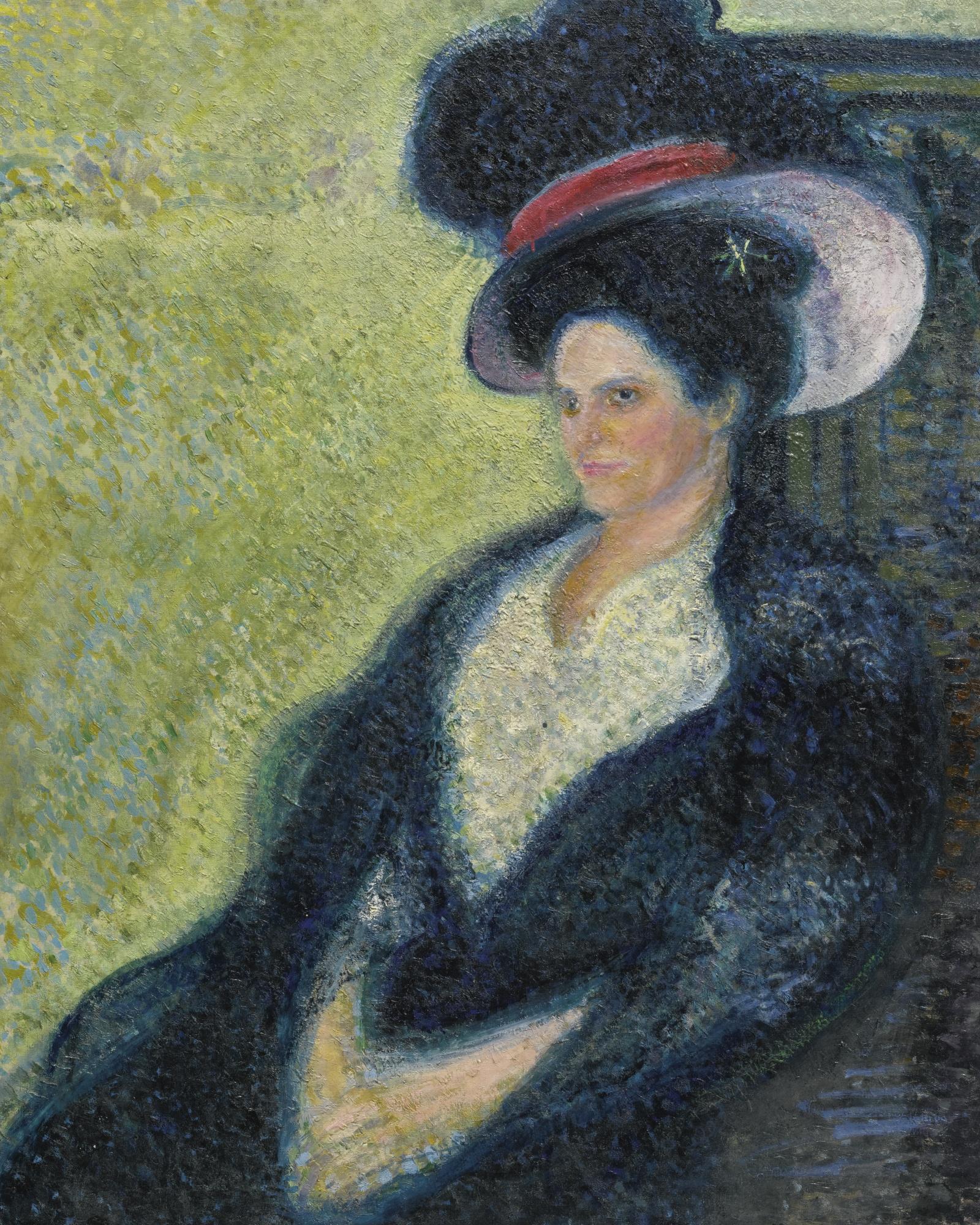 Richard Gerstl - Dame Mit Federhut