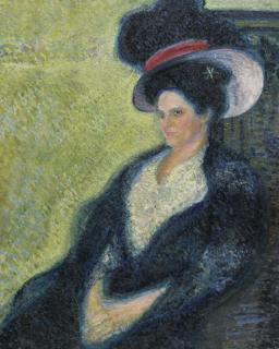 Richard Gerstl - Dame Mit Federhut