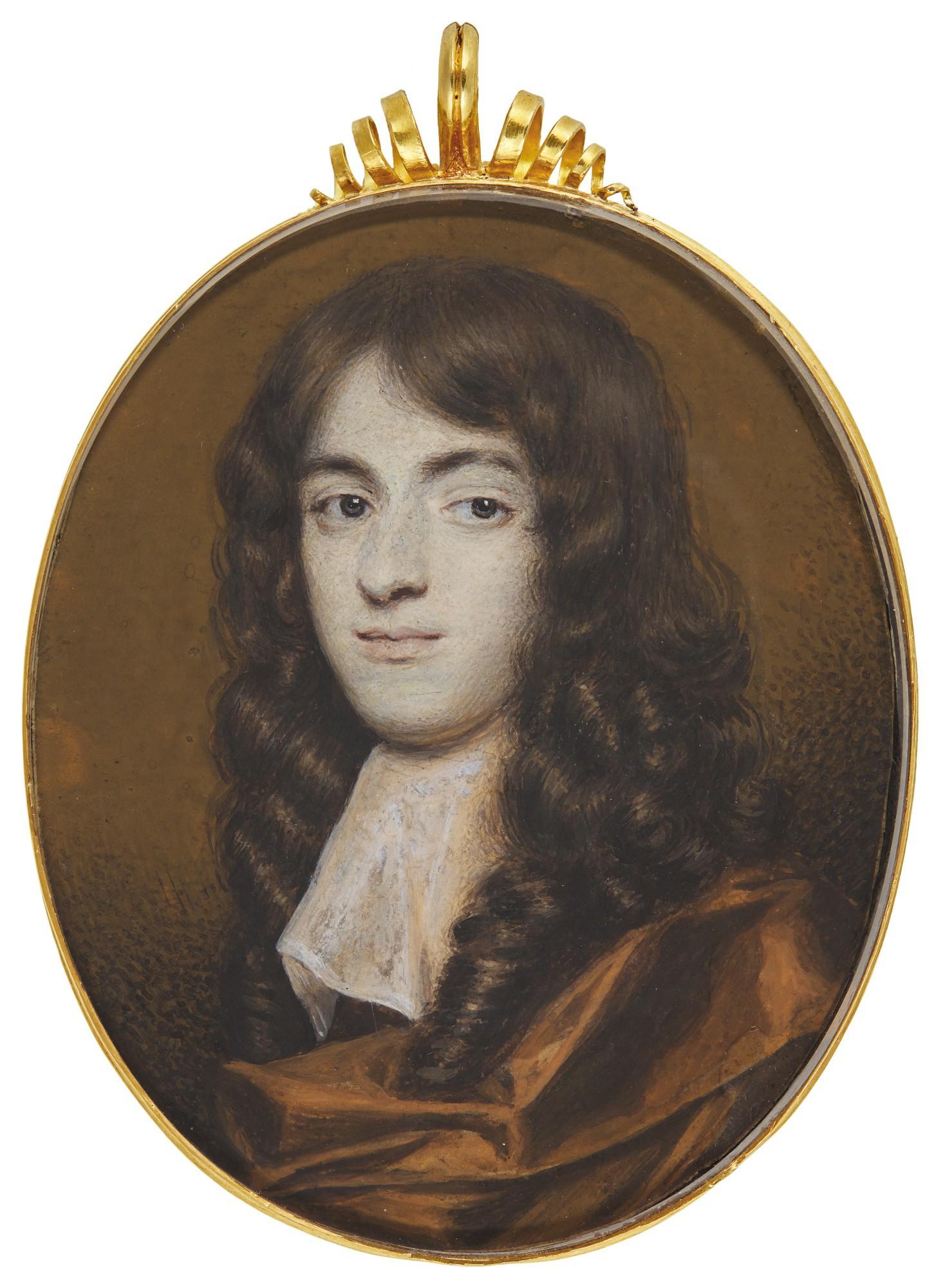 Richard Gibson - Portrait Of A Gentleman, Circa 1670