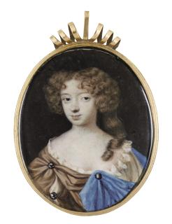 Richard Gibson - Portrait Of A Lady, Traditionally Identified As Anne Apsley, Circa 1670
