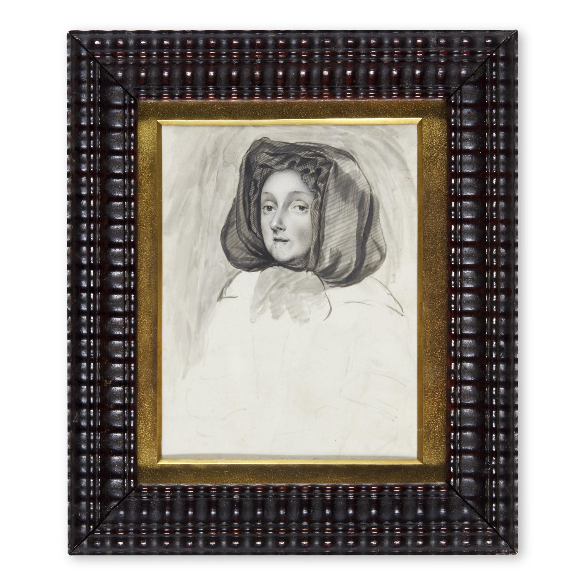 Richard Gibson - Portrait Of The Artist\'S Wife, Anna, Née Sheppard (Circa 1625-1707)