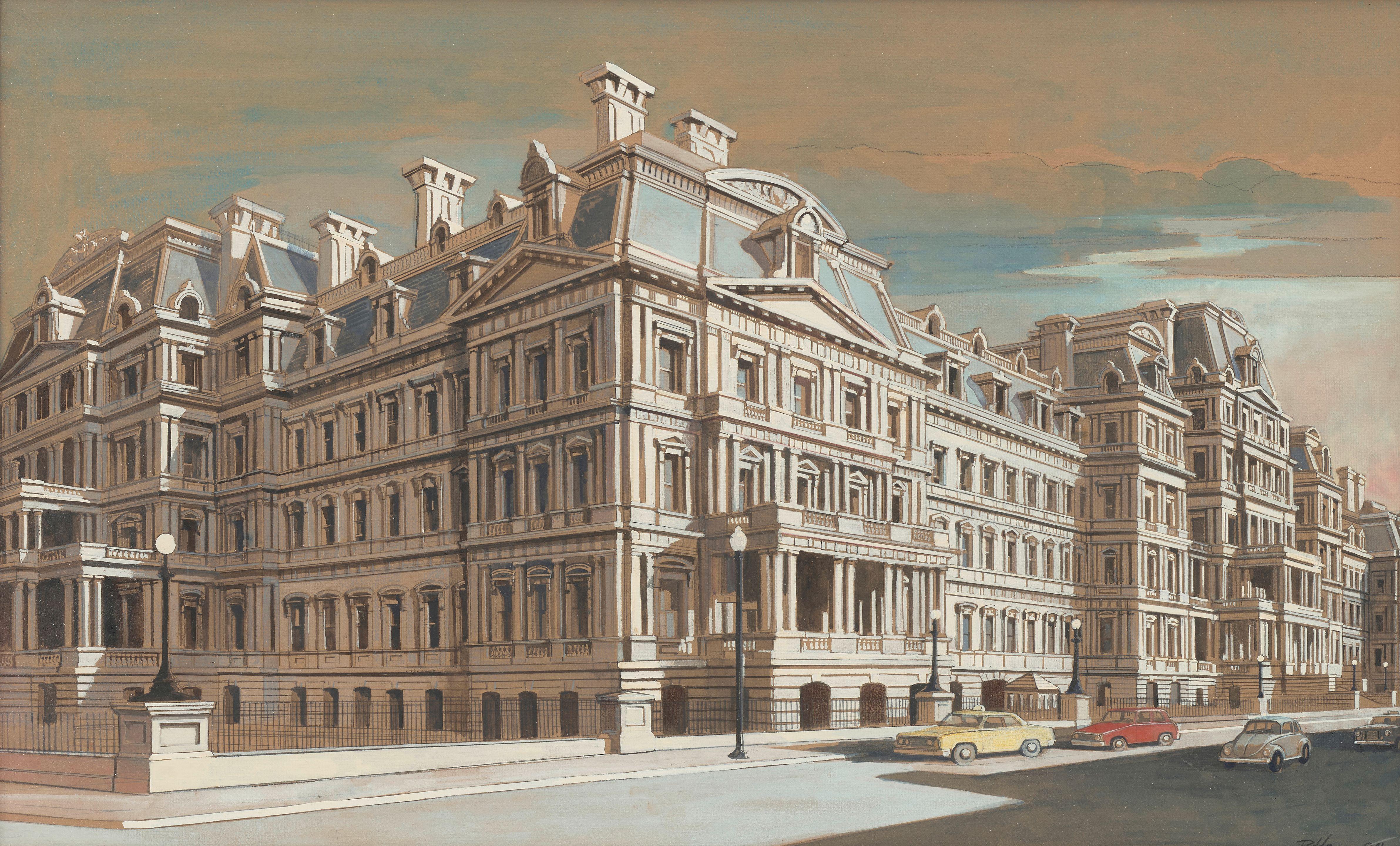 Richard Haas - View of the Old Executive Office Building, corner of Pennsylvania & 17th Street, Washington D.C.