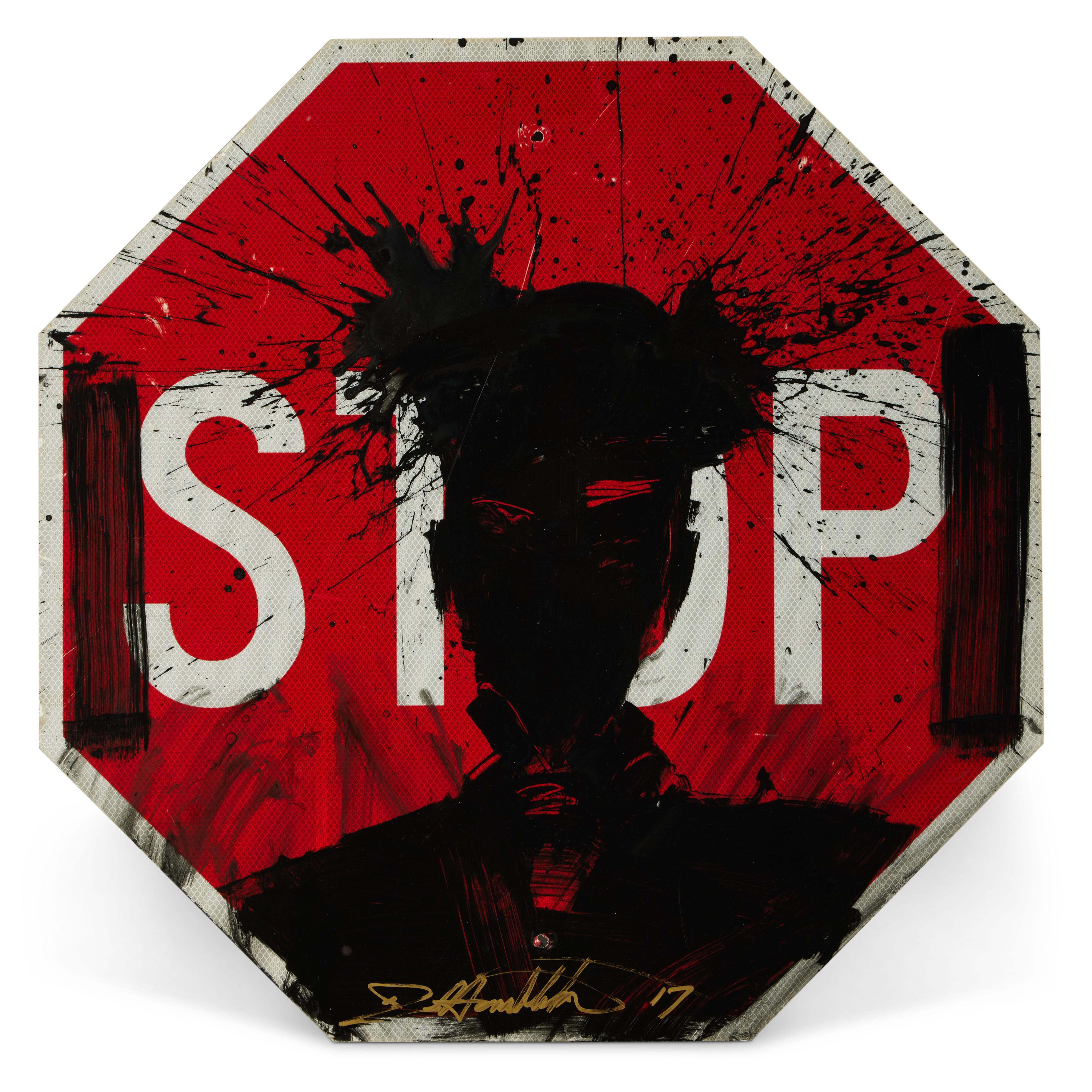 Richard Hambleton - Untitled (Stop Sign)