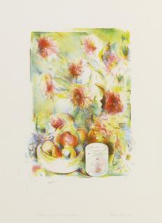 Richard Hamilton - Flower-Piece B, Crayon Study (Tyler 221:Rh 3)