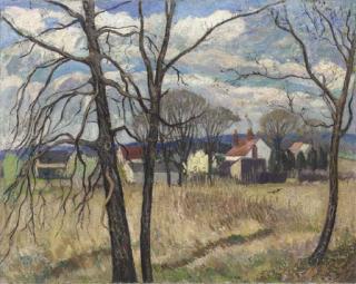 Richard Hayley Lever - Farm Scene, West Caldwell