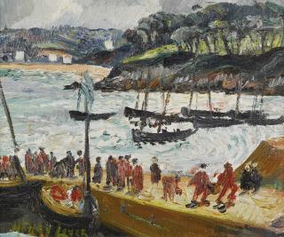 Richard Hayley Lever - Fishing Fleet And Fishermen, Cornwall