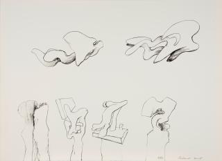 Richard Howard Hunt - Two Untitled Lithographs