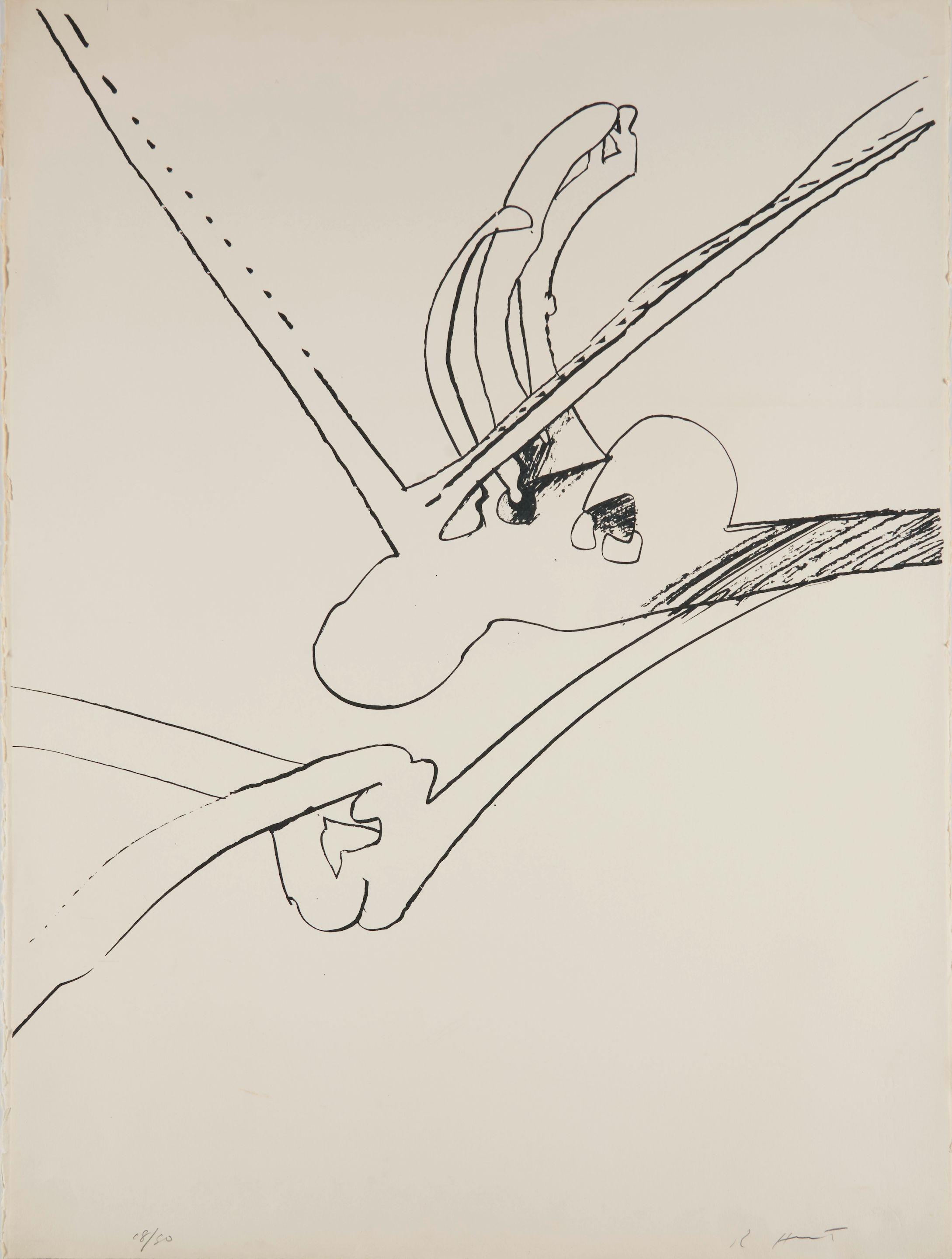 Richard Howard Hunt - Two Untitled Lithographs