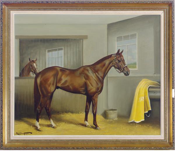 Richard John Munro Dupont - A horse in a stall