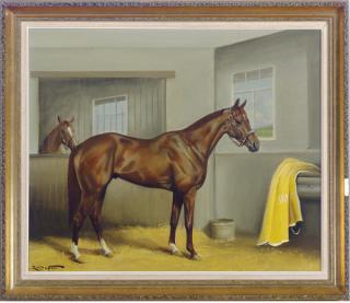 Richard John Munro Dupont - A horse in a stall
