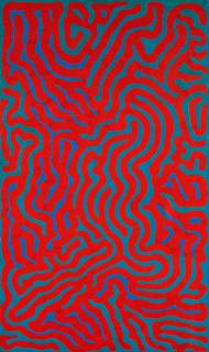 Richard Joseph Anuszkiewicz - Blue in a stimulus.