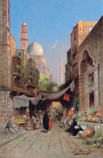 Richard Karlovich Zommer - At The Bazaar