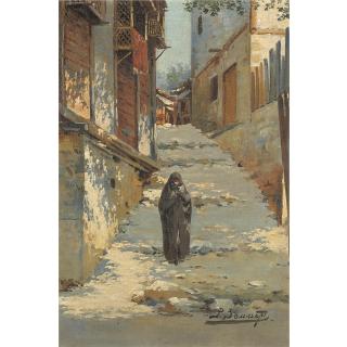 Richard Karlovich Zommer - Street Scene