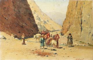 Richard Karlovich Zommer - The Kara Derbend Pass Between Turkestan And Afghanistan