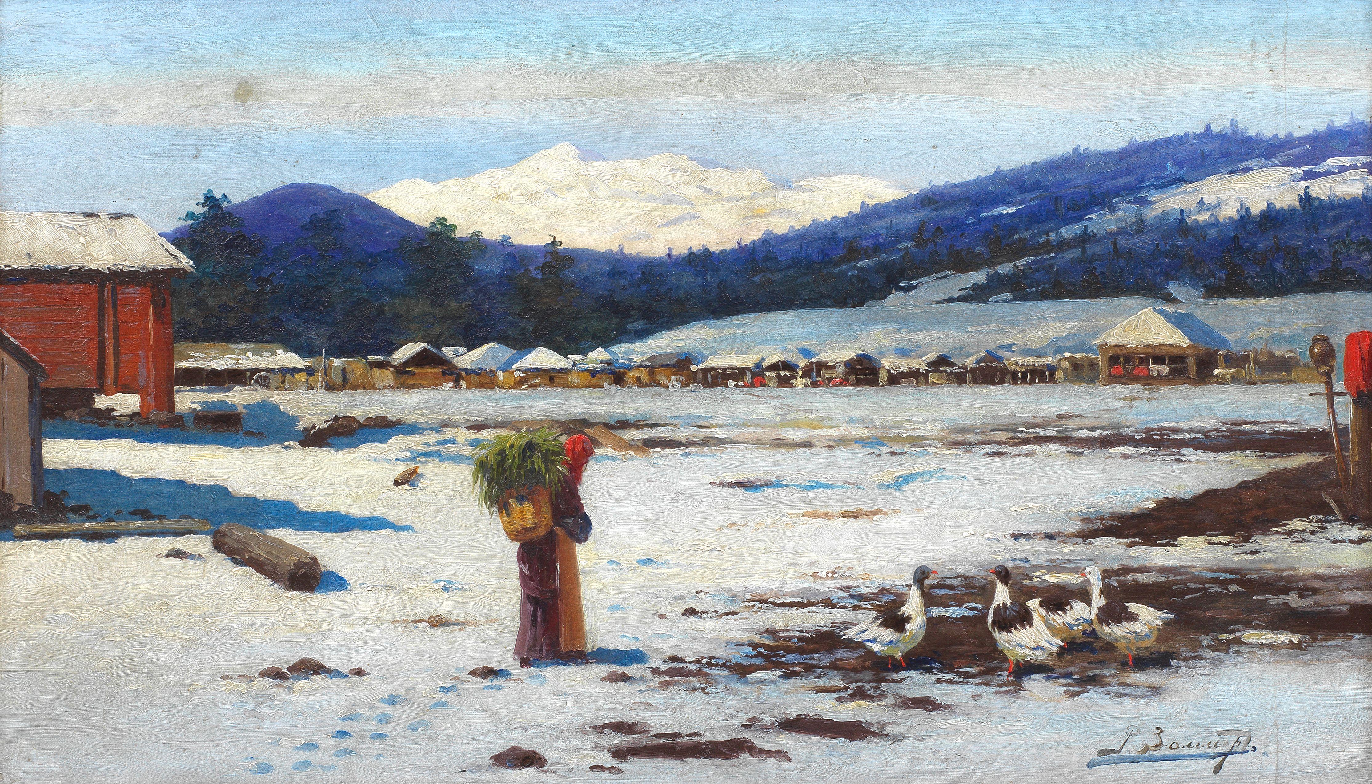 Richard Karlovich Zommer - Winter scene