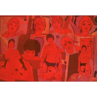 Richard Larter - Australian pat In Red