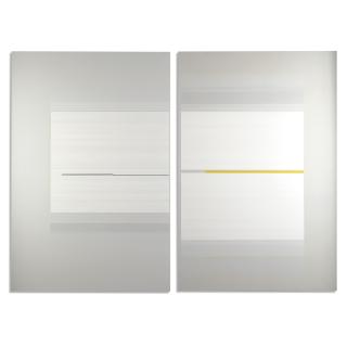 Richard Lin - Diptych Painting Relief 1968-1969
