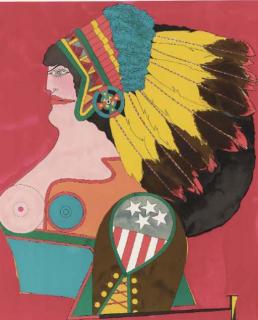 Richard Lindner - after noon, New York, Shorewood Atelier, 1969