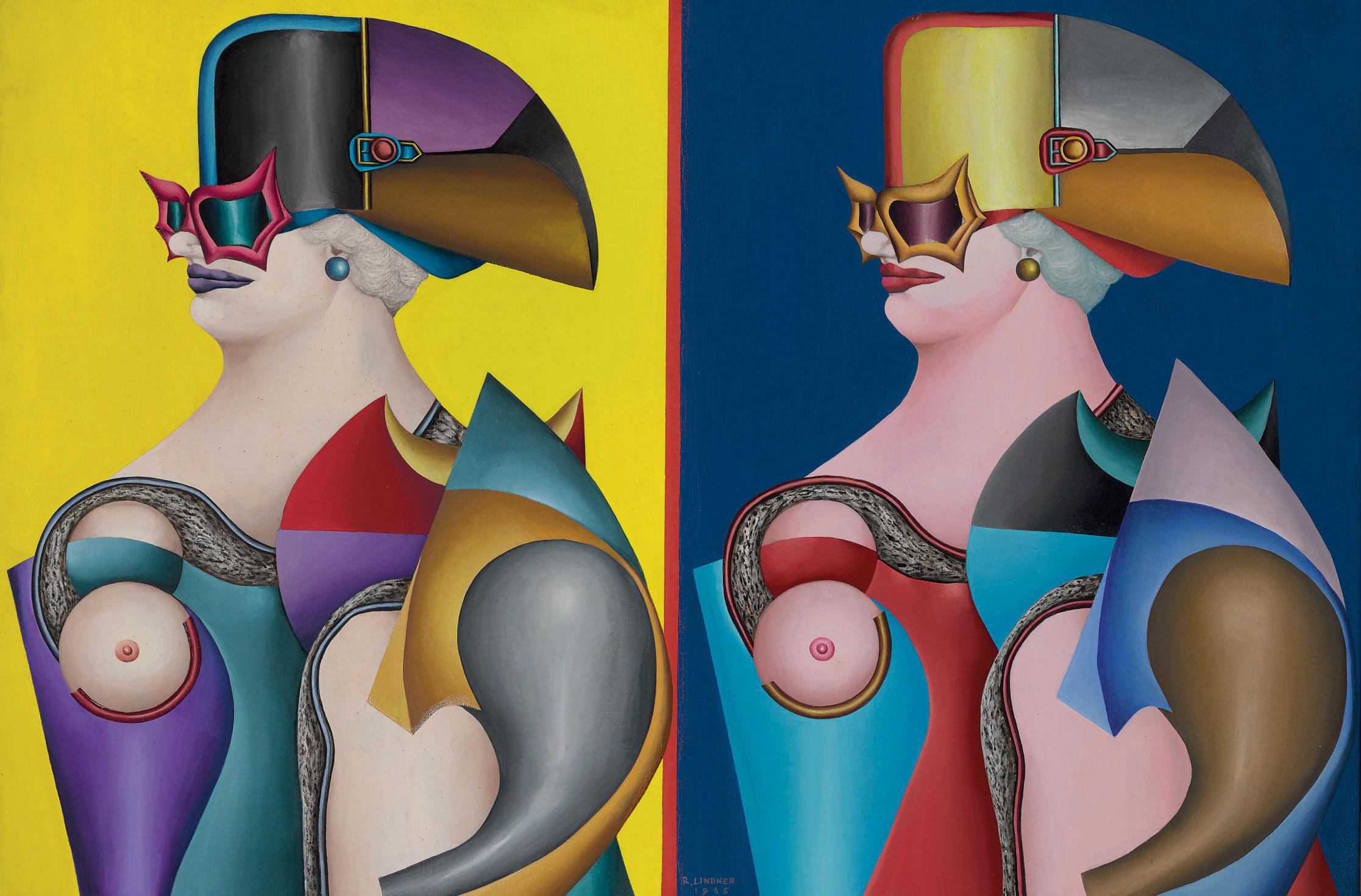 Richard Lindner - Double Portrait