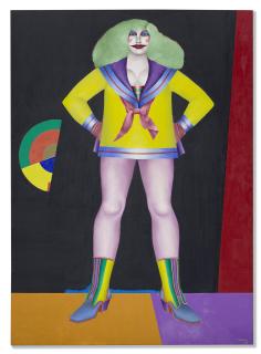 Richard Lindner - Girl with Green Air