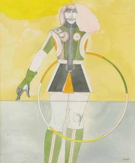 Richard Lindner - Girl with Hoop