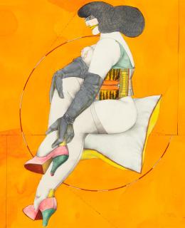 Richard Lindner - Pillow and Almost a Circle