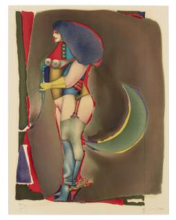 Richard Lindner - Plate 3, From Untitled (Eugène Ionescu)