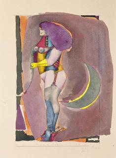 Richard Lindner - Sans Titre (Femme Debout Aux Éperons)