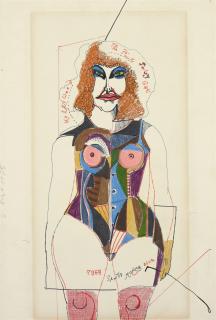 Richard Lindner - The Pink Pussy Cat (Santa Monica Blvd.)