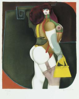 Richard Lindner - Untitled 1975, Paris, Eugène Ionesco, 1975