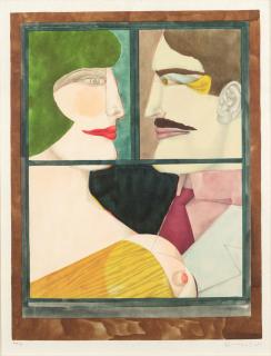 Richard Lindner - Washington Holiday, from An American Portrait, Volume II: Not Songs of Loyalty Alone