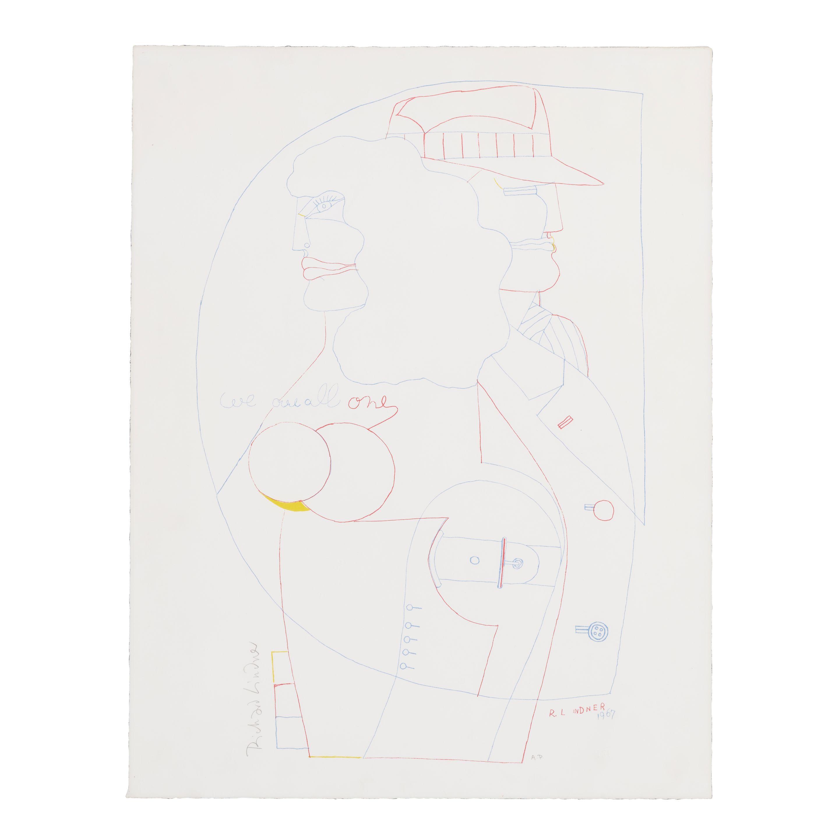 Richard Lindner - We Are All One, from Portfolio 9
