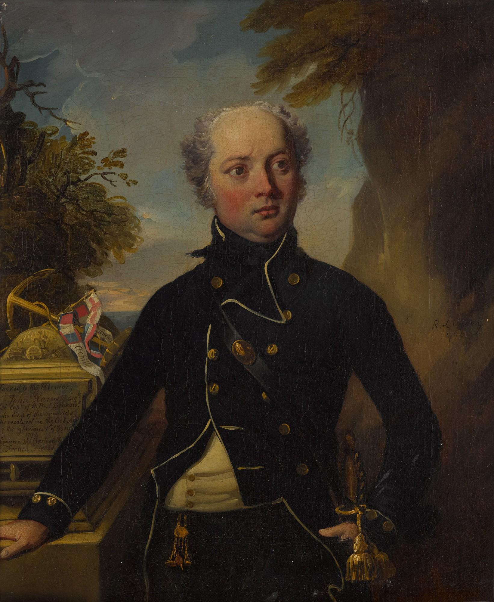 Richard Livesay - Portrait of Captain John Harvey (1740-1794), half-length