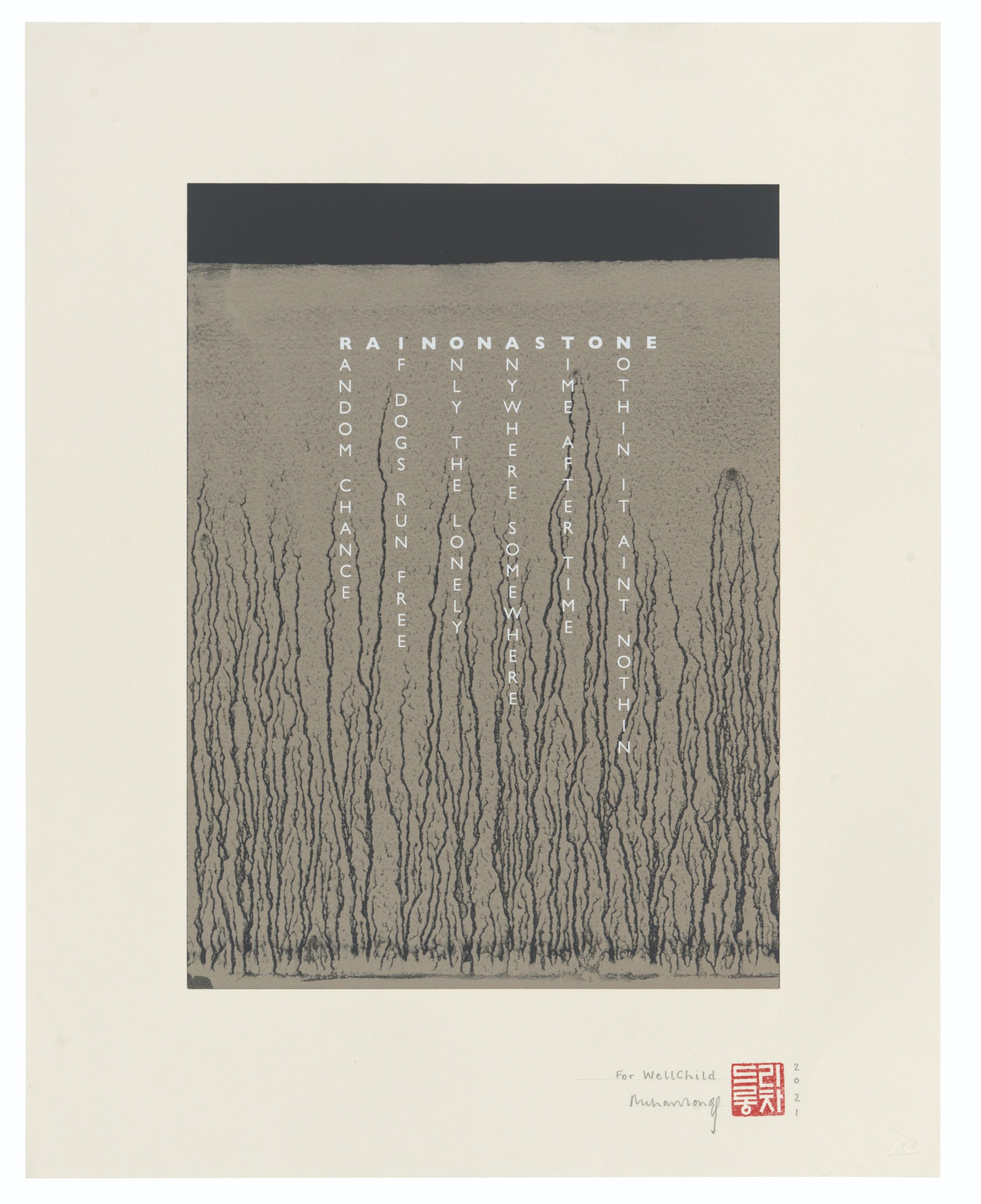 Richard Long, R.A. - Rain on a Stone