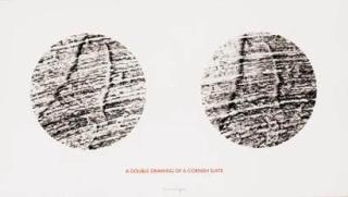 Richard Long - A Double Drawing of a Cornish Slate