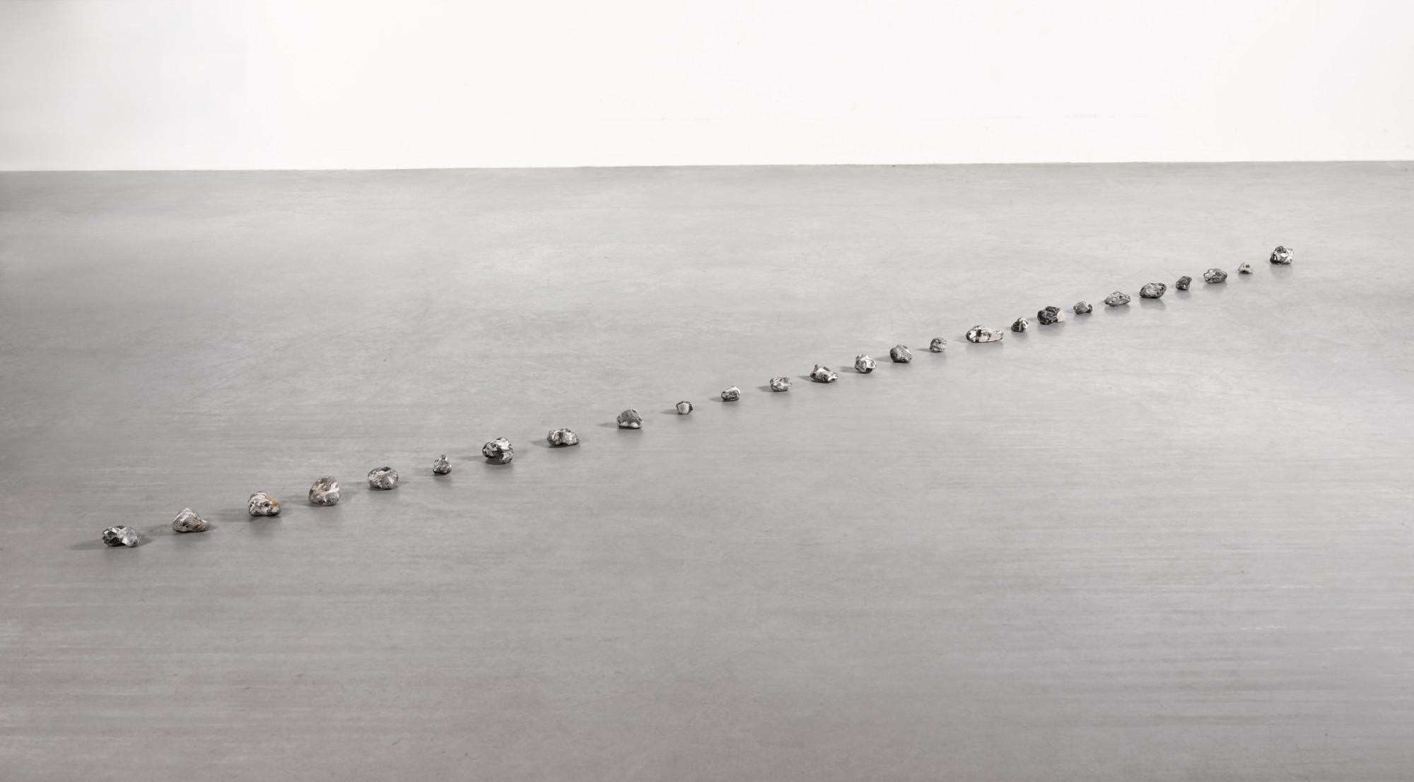 Richard Long - Beer Beach Flint Pebble Line
