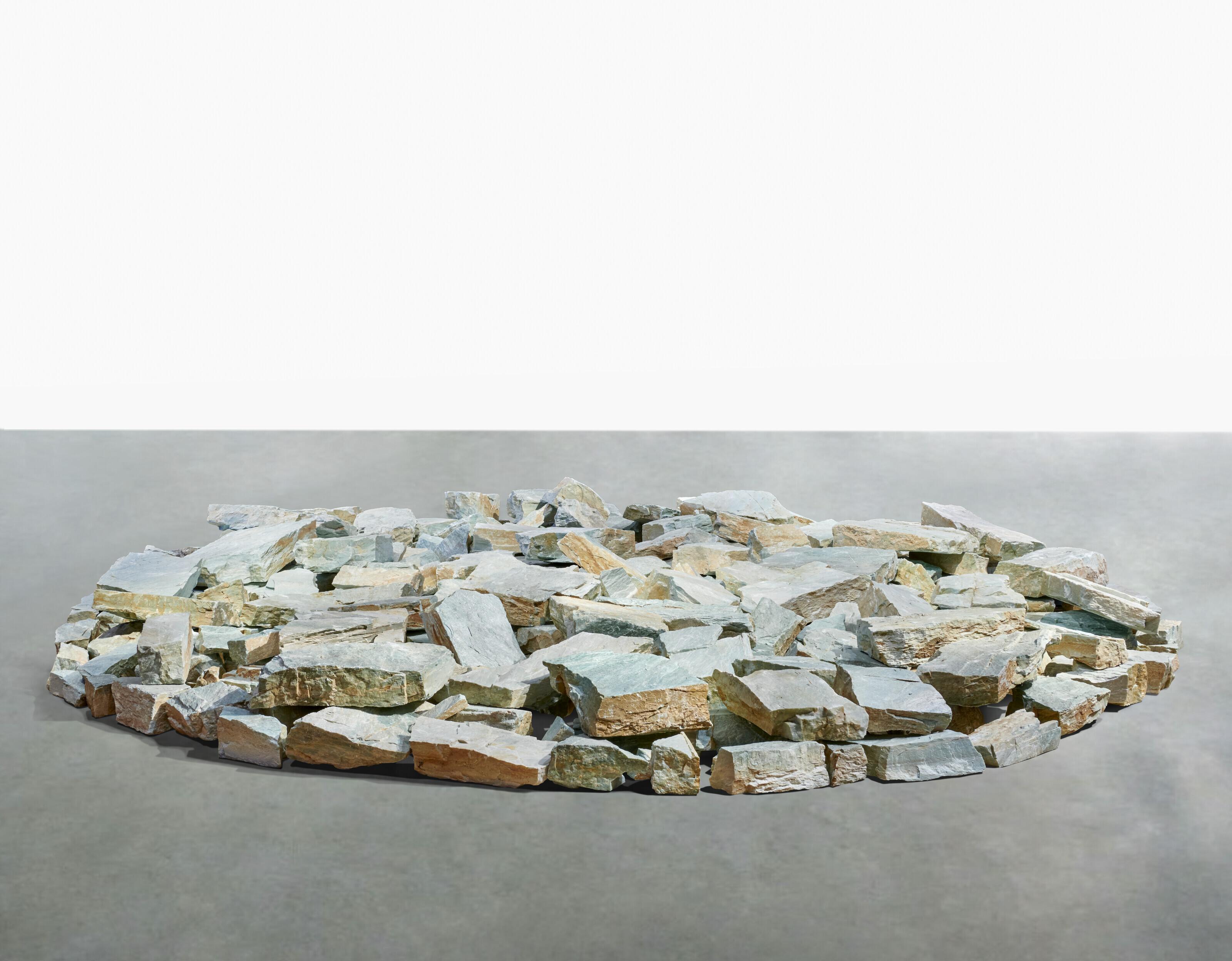 Richard Long - Green Quartz Circle