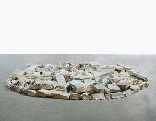 Richard Long - Green Quartz Circle