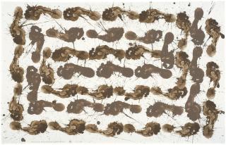 Richard Long - Mississippi Mud Avon Mud Footprints