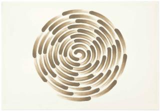 Richard Long - Mud Finger Spiral
